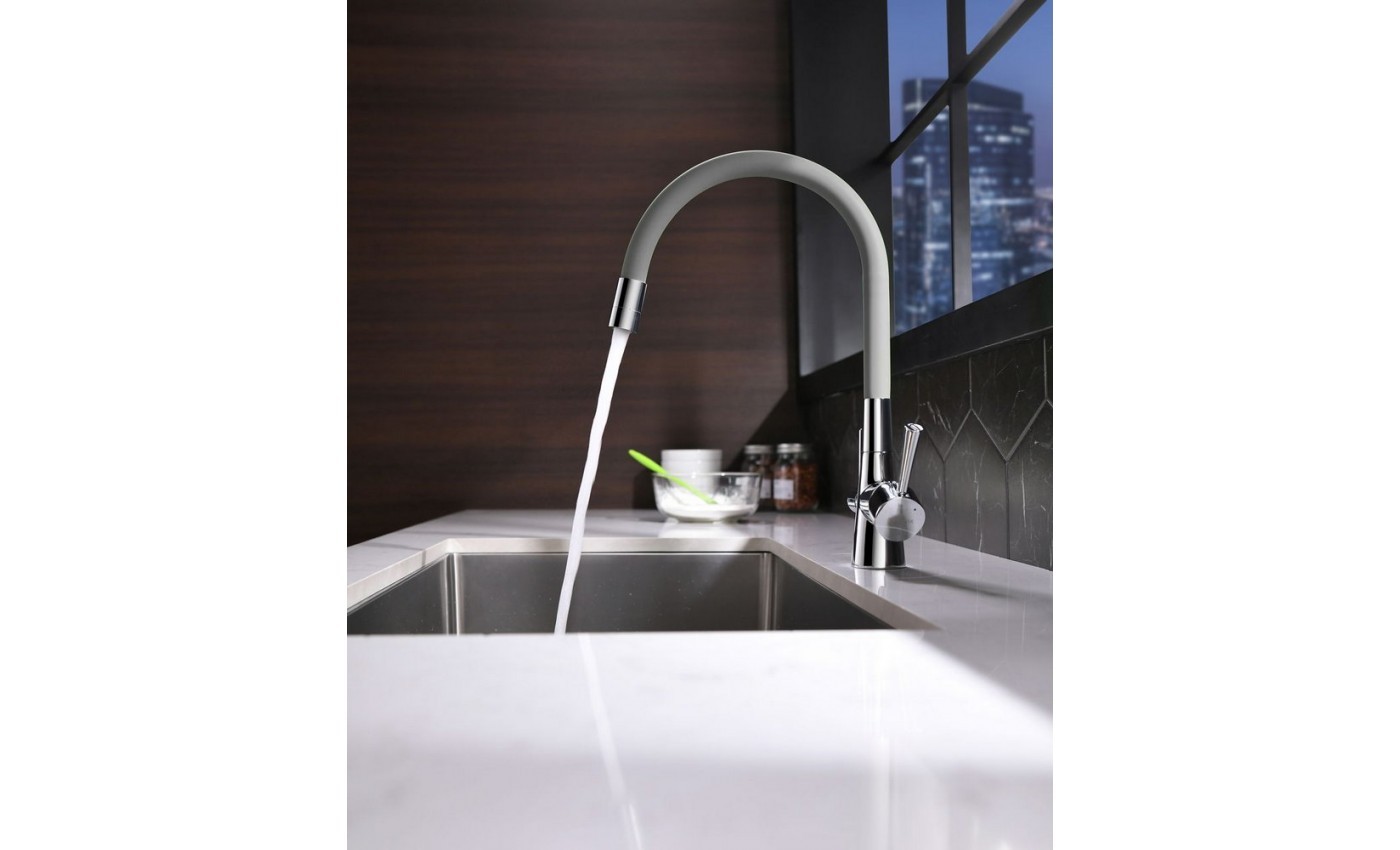 Приобрести lemark смеситель для кухни comfort с подключением к фильтру, серый\хром lm3075c-gray