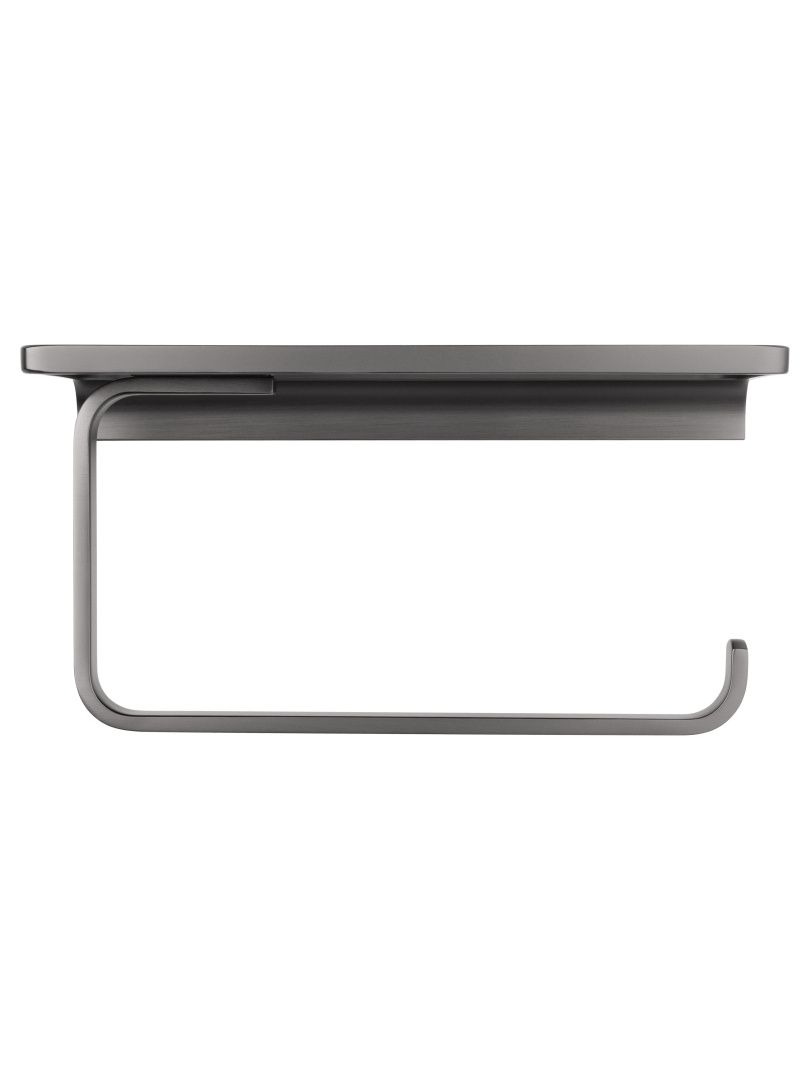 Приобрести держатель для туалетной бумаги с полкой wonzon & woghand eclipse, темный графит (ww-9126-bgm)