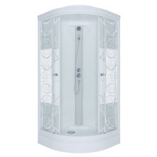 Тритон Душевая кабина Стандарт А, Узор ДН4 100х100 см, белая с узором Щ0000030290