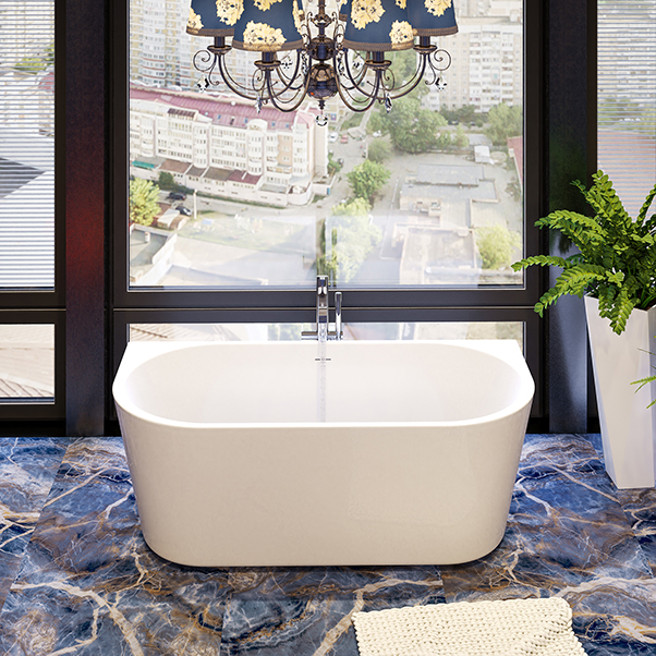 Приобрести mirsant ванна акриловая sole sigma 170*80 см, белая, с щелевым переливом ут000067257