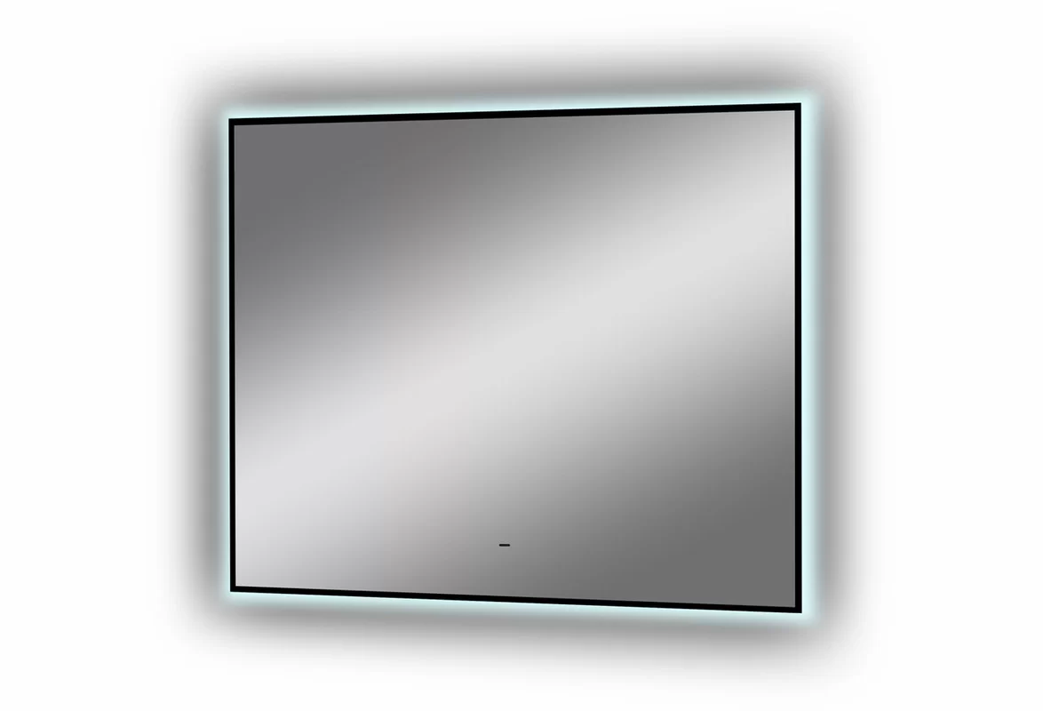 Приобрести continent зеркало с подсветкой amer 80х70 см, черное