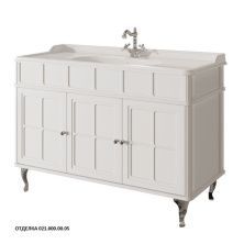 Caprigo Тумба с раковиной BORGO 120 см, белая, эмаль