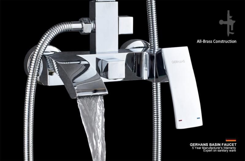 Приобрести gerhans душевая система к14, хром k19014