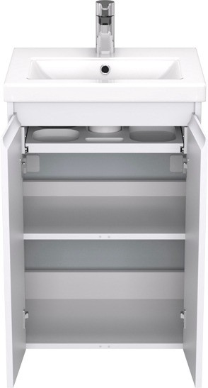Приобрести тумба напольная с раковиной velvex klaufs 50 см tnkla.50.2d-616.216, белый
