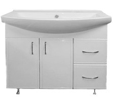 Loranto Тумба напольная с раковиной Best 85/2 85х85 см , белая (CS00052060)