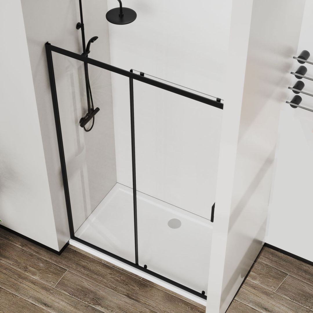 Приобрести vincea душевая дверь city 120 см, прозрачное, черное vds-5ct120clb