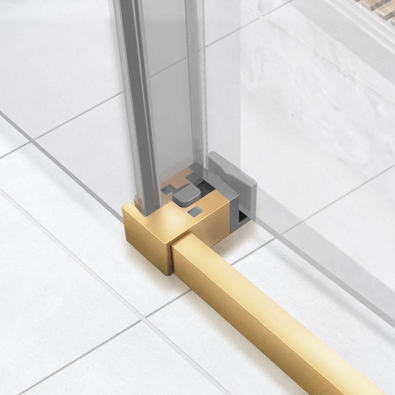 Приобрести vincea душевая дверь slim soft 110 см, прозрачное, брашированное золото vds-1ss110clg