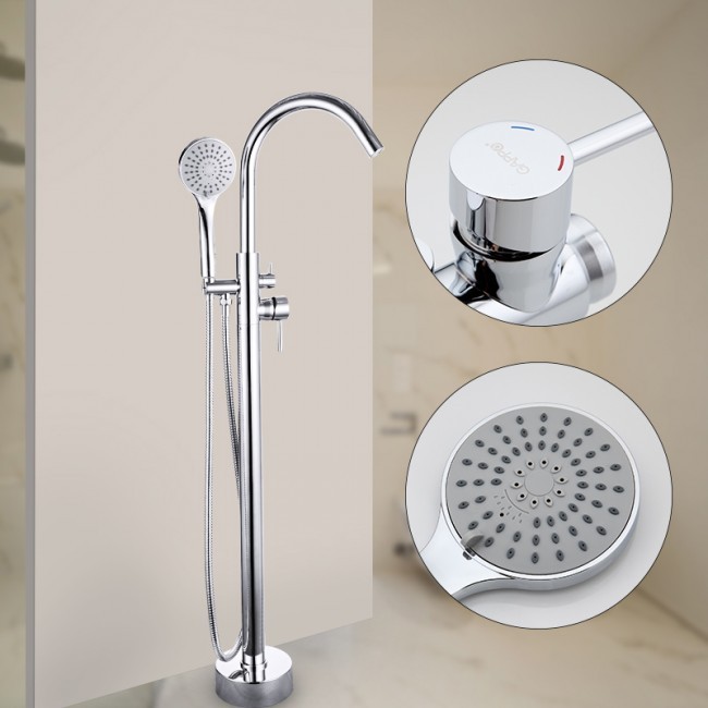 Приобрести gappo смеситель для ванны g3098 напольный. хром 92038