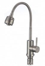 Savol Смеситель для кухни 365мм, гибкий излив, нержавеющая сталь SUS3002-1