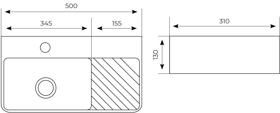 Приобрести aquanet раковина comfort-2 50х31 см, белая