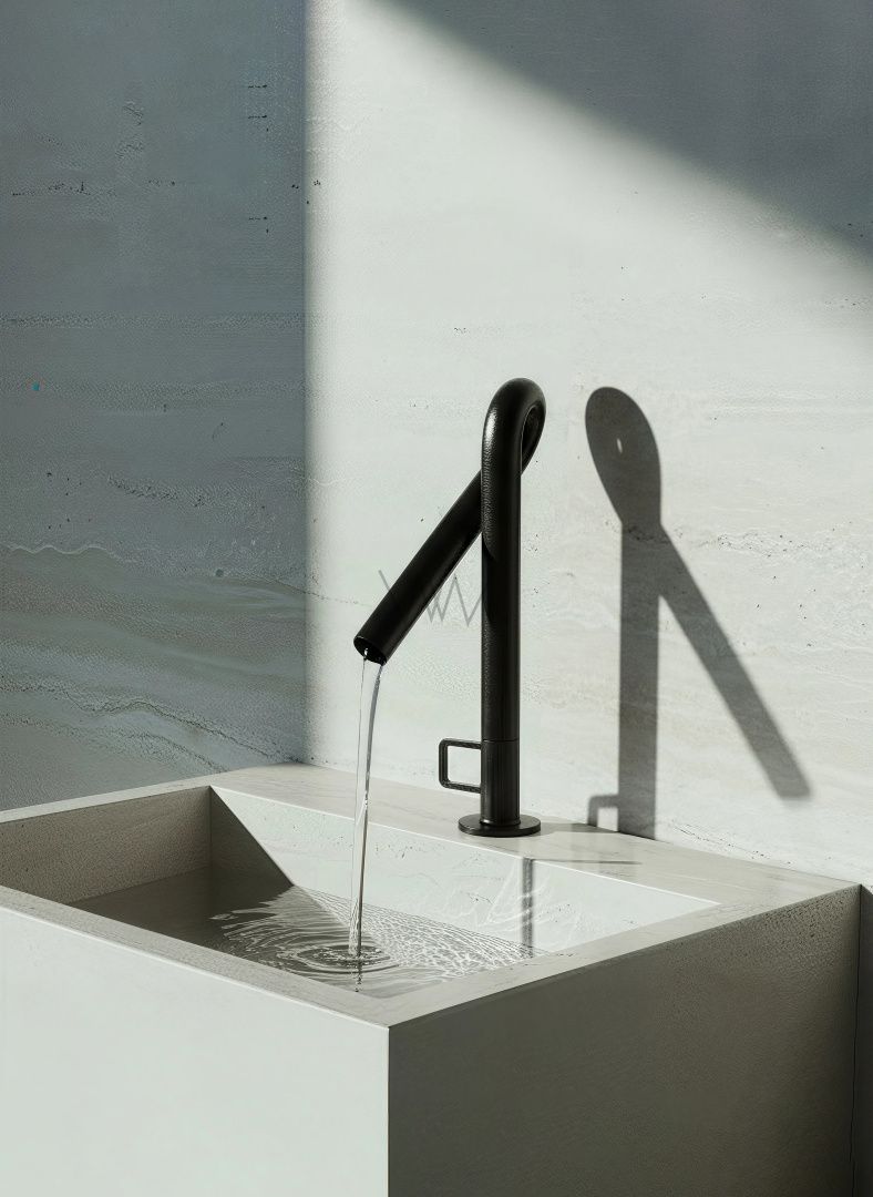 Приобрести смеситель для раковины wonzon & woghand loop, черный матовый (ww-111-00-508)