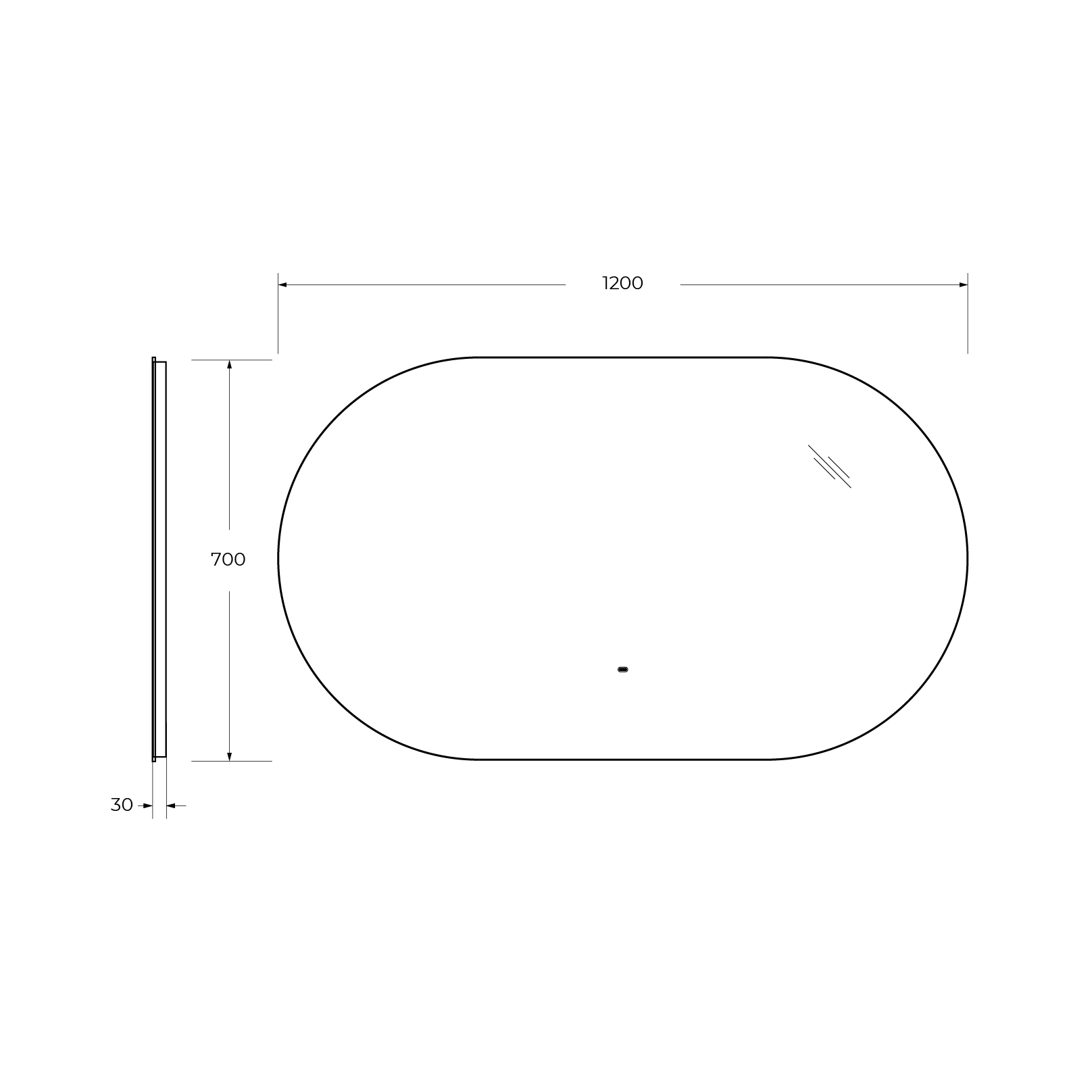 Приобрести cezares зеркало vague 120х70 см, контурная подсветка, датчик движения czr-spc-vague-1200-700-mov