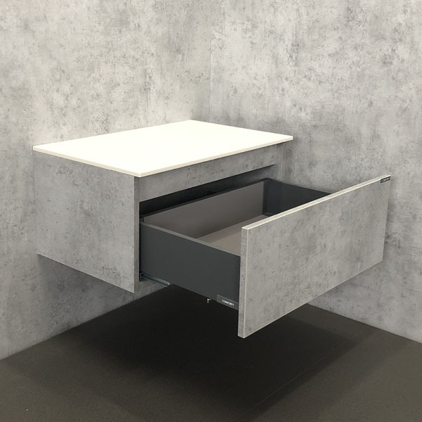 Приобрести сomforty тумба подвесная со столешницей "осло-60", светлый бетон