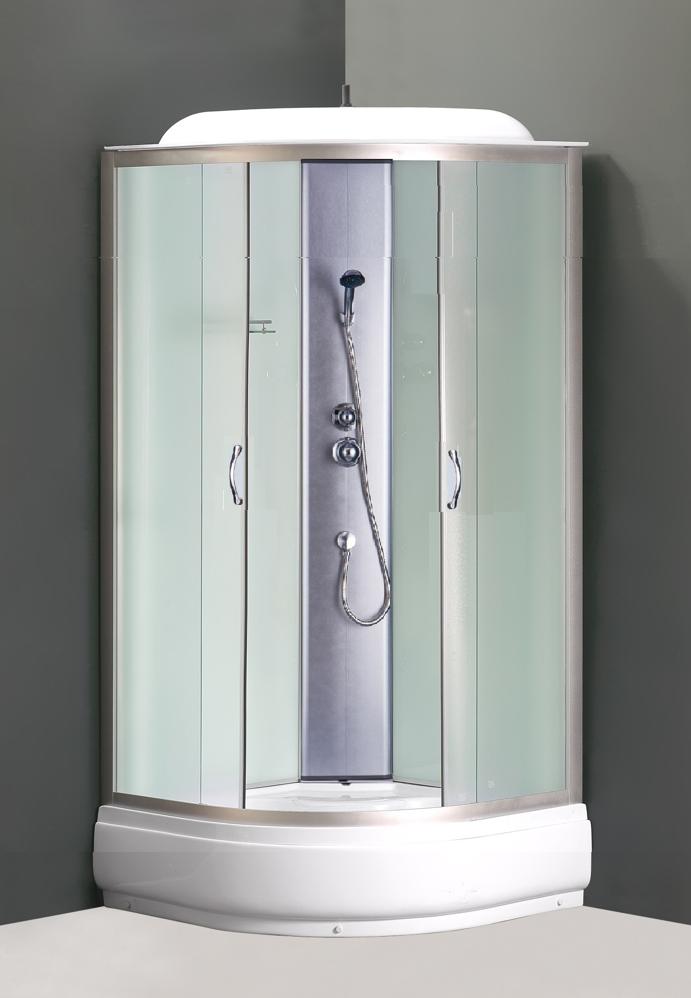 Приобрести loranto душевая кабина 90х90х215 матовое стекло 4мм, поддон 25 см (cs-6690-25 f)