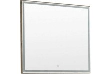 Aquanet Зеркало Nova Lite 90 см, LED подсветка, дуб рустикальный
