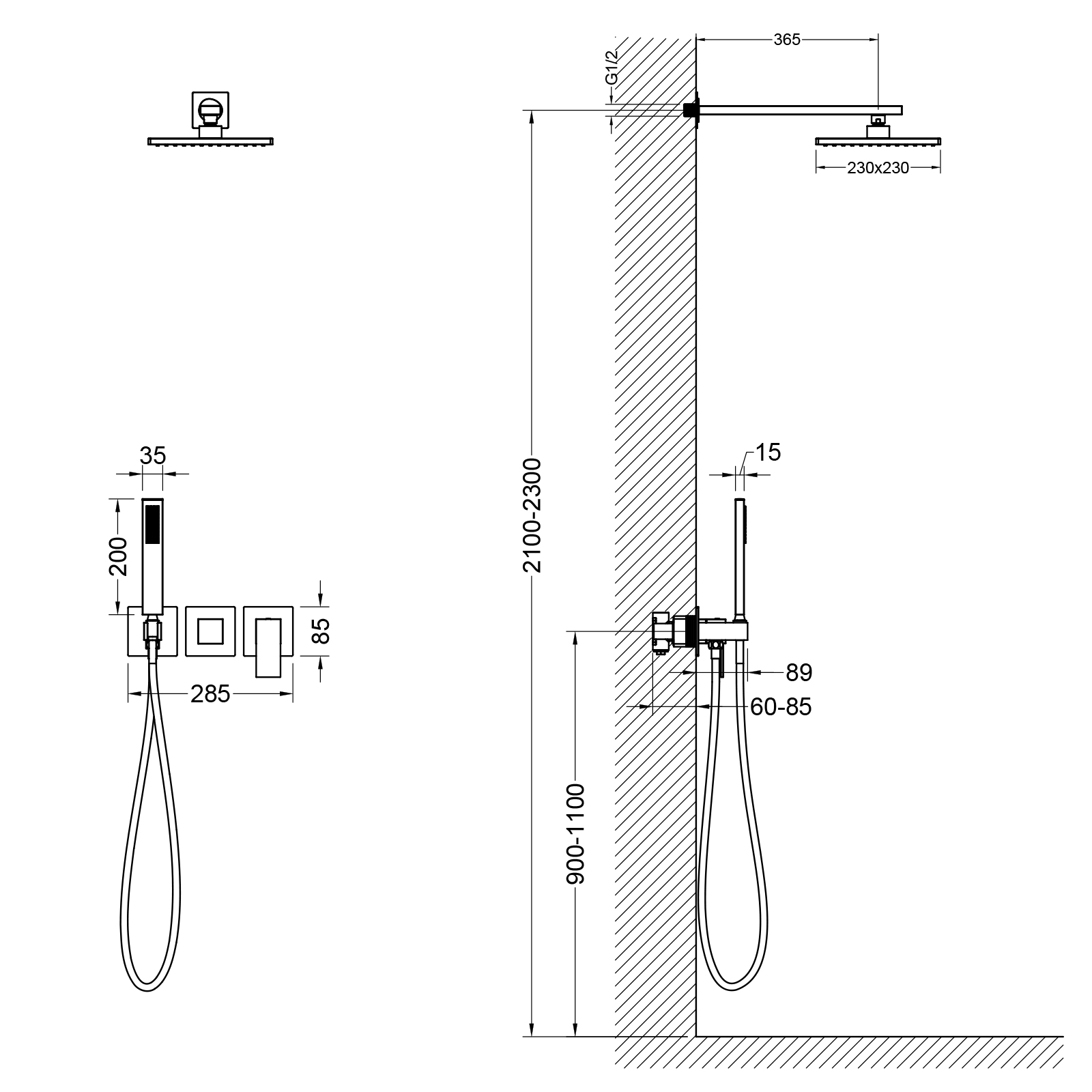 Приобрести душевая система встроенная timo selene sx-2169/03sm черный