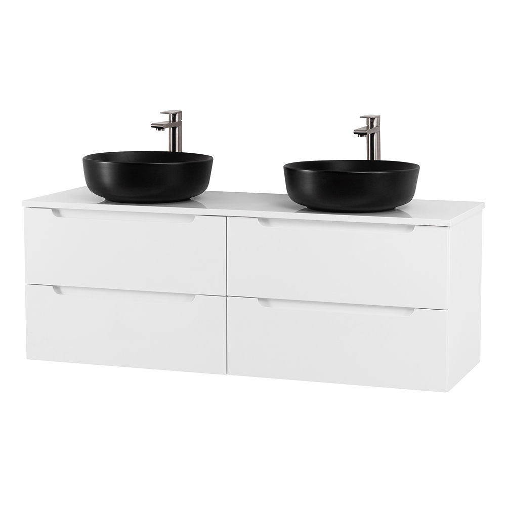 Приобрести belbagno тумба со столешницей etna 120 см, подвесная bianco lucido