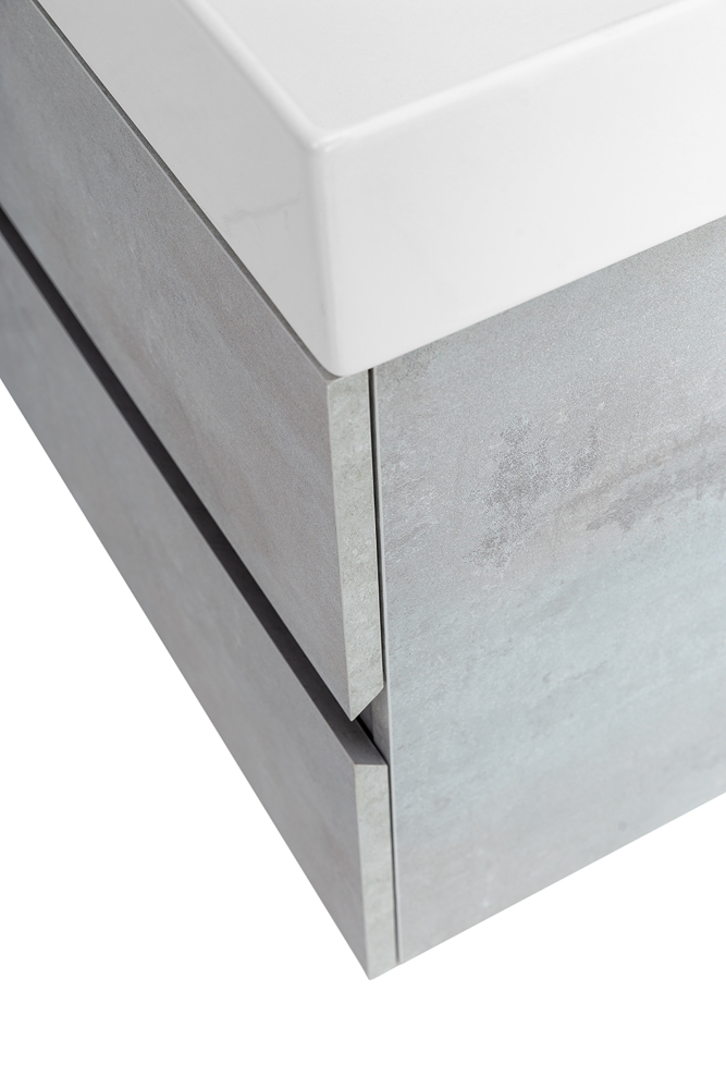 Приобрести cezares тумба подвесная с раковиной molveno 46 120 см beton, бетон molveno 46-120-2c-so-bet