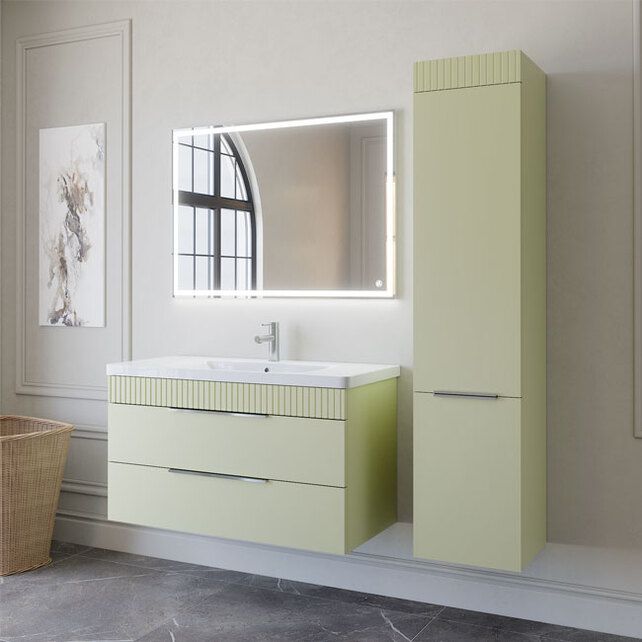 Приобрести caprigo тумба с раковиной monbar 100 см, фисташка