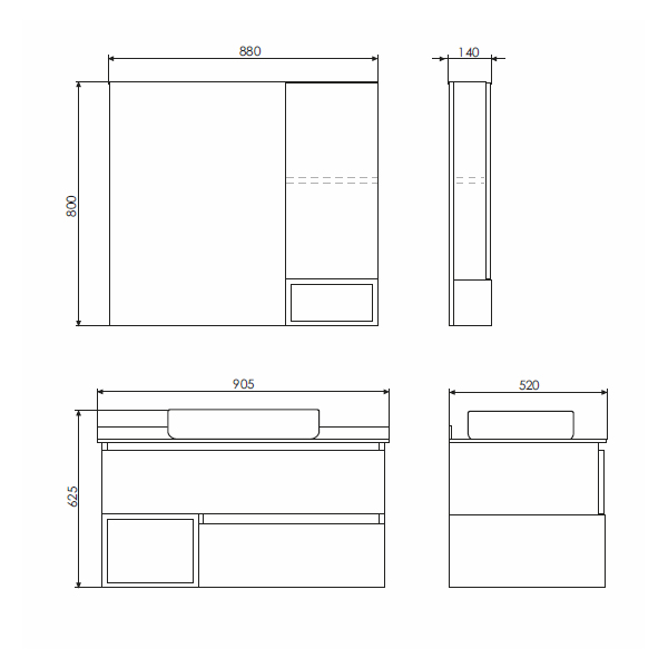 Приобрести сomforty зеркало-шкаф "прага-90" дуб белый