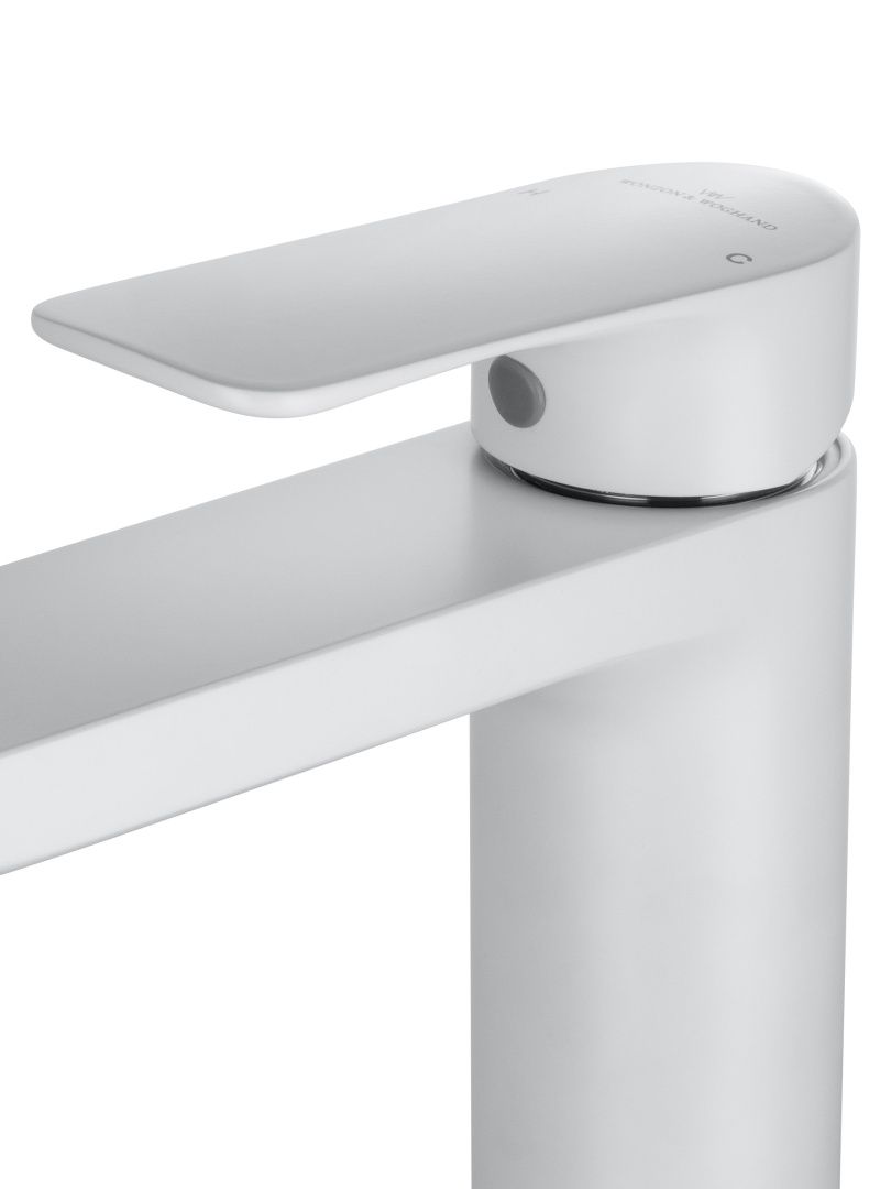 Приобрести смеситель для раковины wonzon & woghand line, белый матовый (ww-a40732-mw)