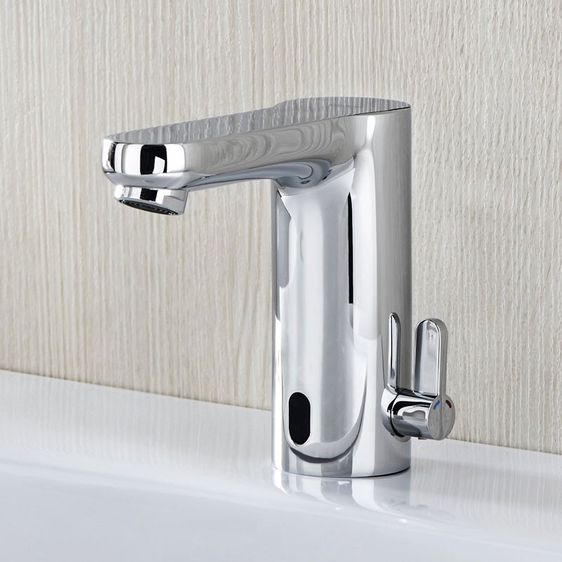 Приобрести смеситель для раковины grohe eurosmart e с инфракрасным датчиком, хром 36325001