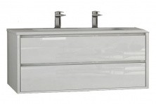 CEZARES Тумба подвесная с раковиной GLASS 120х57см, белый