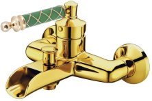 Boheme Смеситель для ванны Vogue, золото\зеленый 213-MR-GR