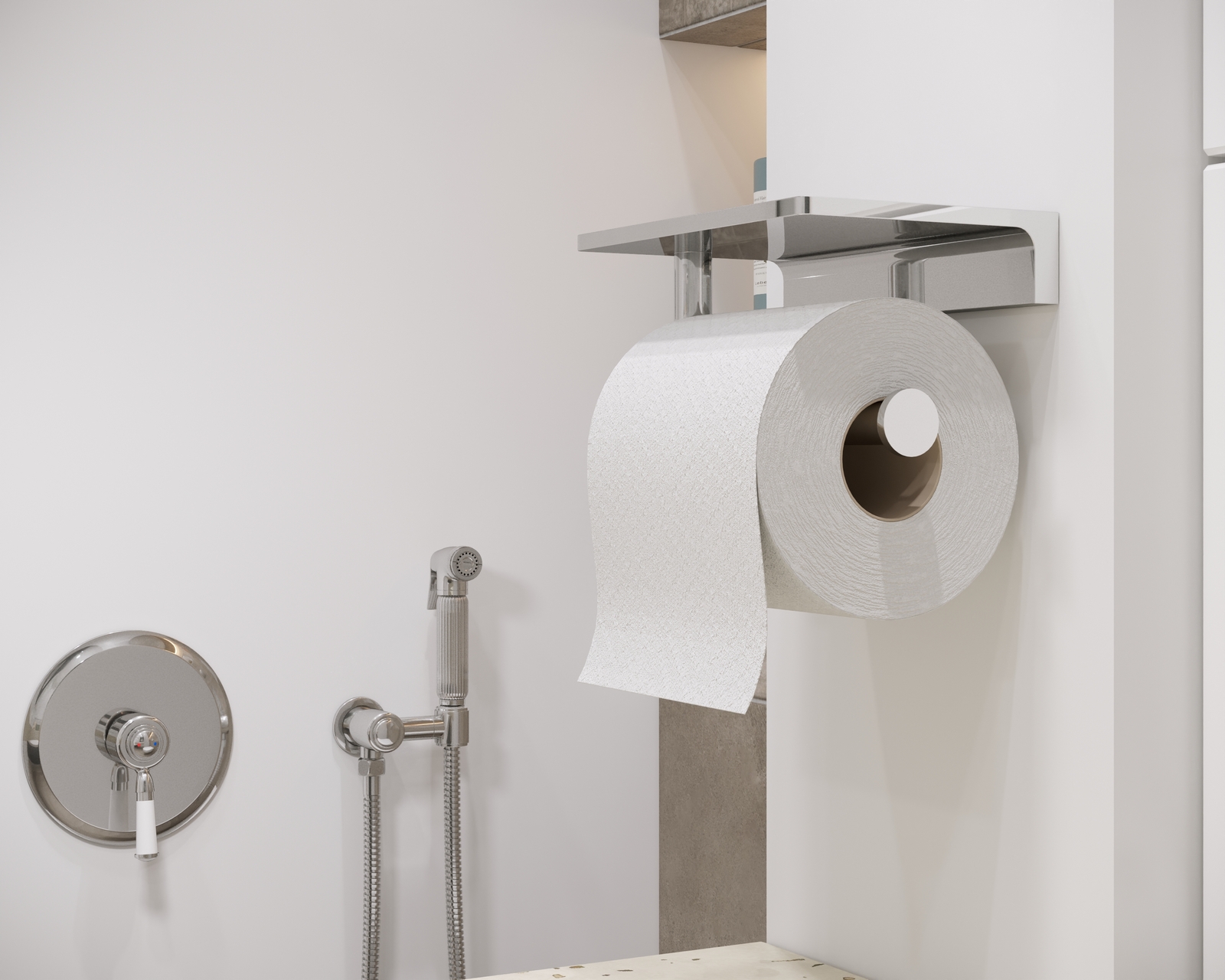 Приобрести смеситель встроенный с гигиеническим душем timo arisa 5309/00sm хром