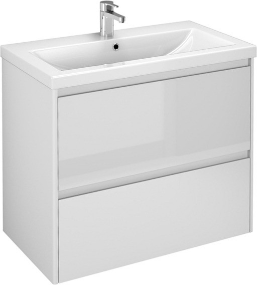 Приобрести тумба подвесная с раковиной velvex klaufs 80 см, белый