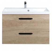 Тумба подвесная с раковиной BelBagno AURORA-800-2C-SO-RNN 80 см, Rovere Nebrasca Nature