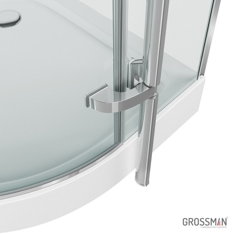 Приобрести grossman душевое ограждение style 90х90 см, хром\прозрачное gr-5090