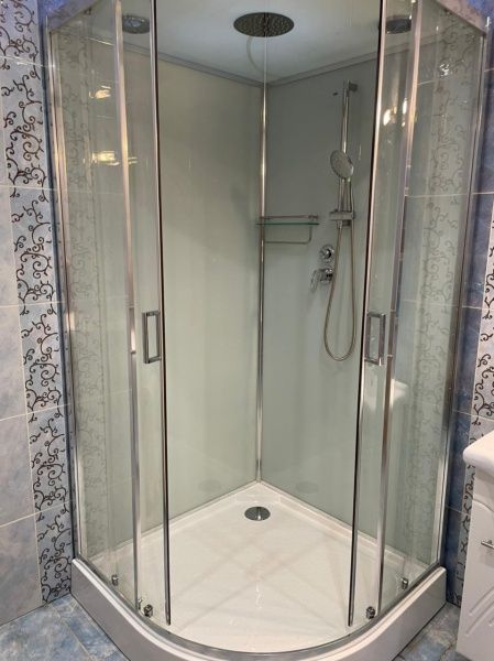 Приобрести frank душевая кабина f420 brilliant, низкий поддон, полукруглая