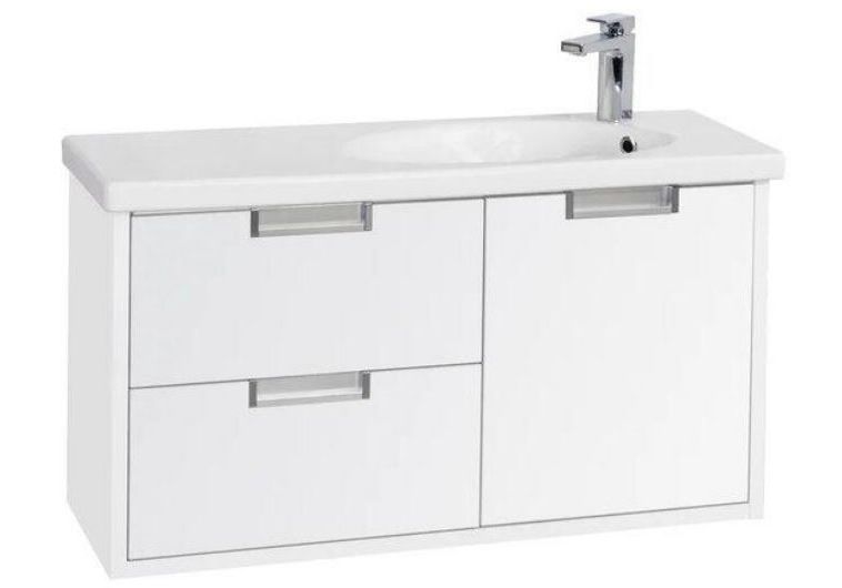 Приобрести тумба подвесная roca etna с раковиной 80 см, белый 7.8573.0.180.6; 7.3270.0.a00.0