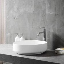 Vincea Раковина накладная Solid Surface 45х45 см, белая матовая VBS-6S16MW