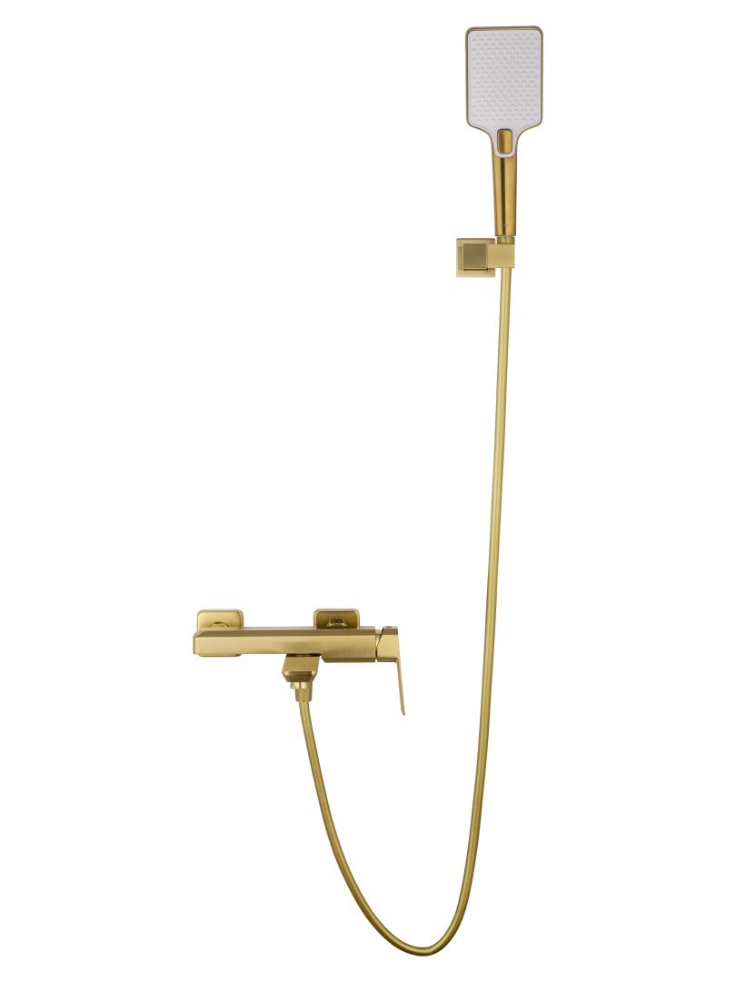 Приобрести смеситель для ванны с душем wonzon & woghand diamond, брашированное золото (ww-88639011-bg)