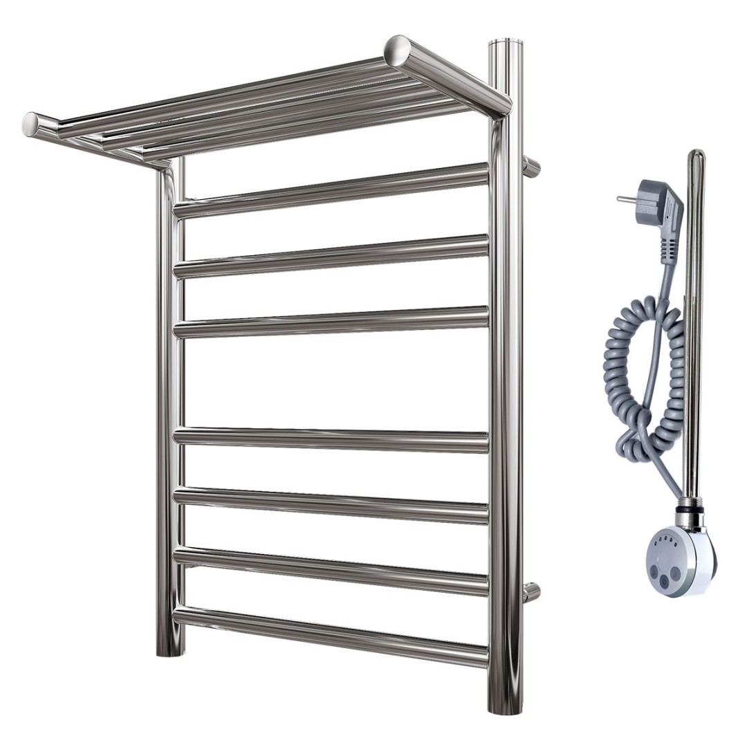 Приобрести полотенцесушитель электрический point 400х600 аврора с полкой п7, хром pn10146spe