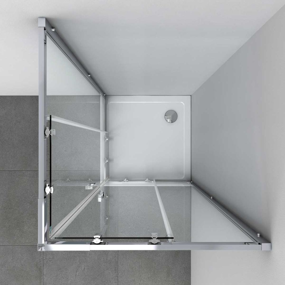 Приобрести vincea душевое ограждение rapid 80х90 см, прозрачное, хром vss-3r80/90cl