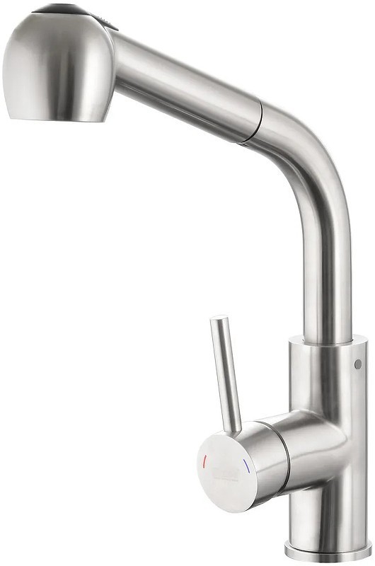 Приобрести haiba смеситель для кухни 320мм с выдвижной лейкой, нержавеющая сталь hb70304-2