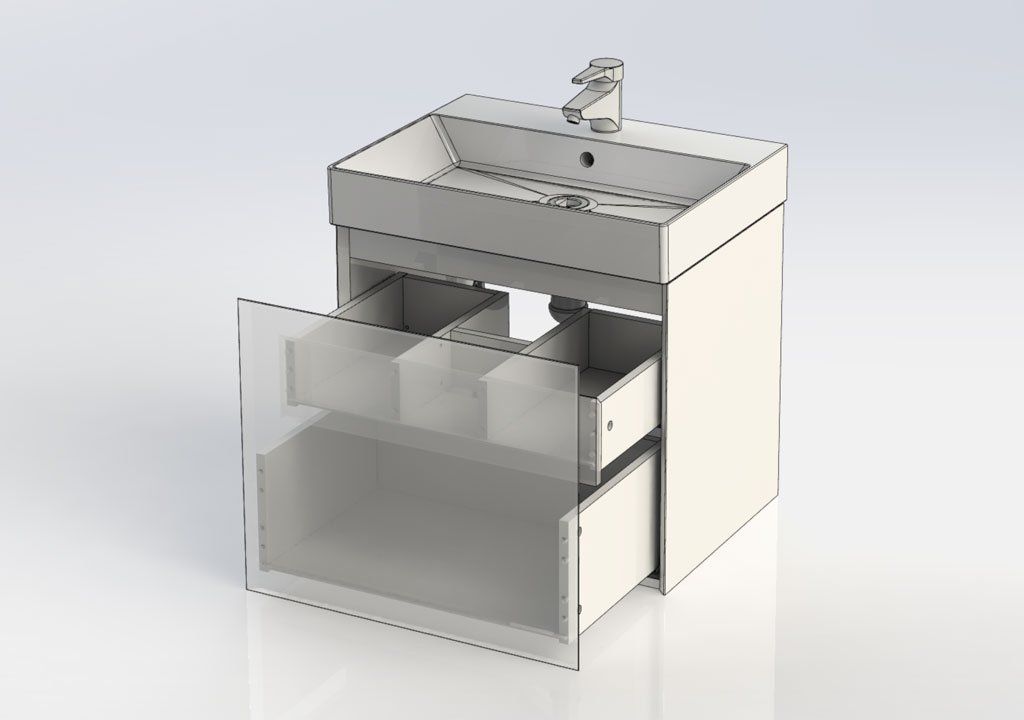 Приобрести aquanet тумба с раковиной нью-йорк 60 см, орех 00213934