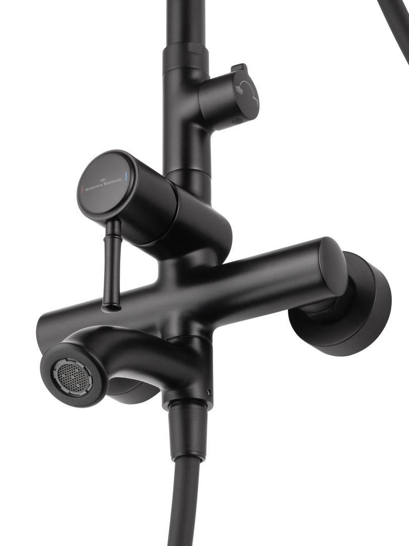 Приобрести душевая система wonzon & woghand tor, черный матовый (ww-88047073-mb)