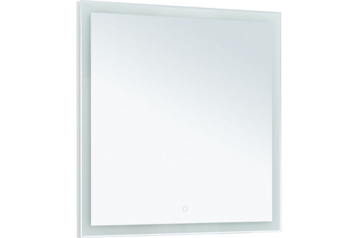 Приобрести aquanet зеркало гласс 80 см, led подсветка, белое
