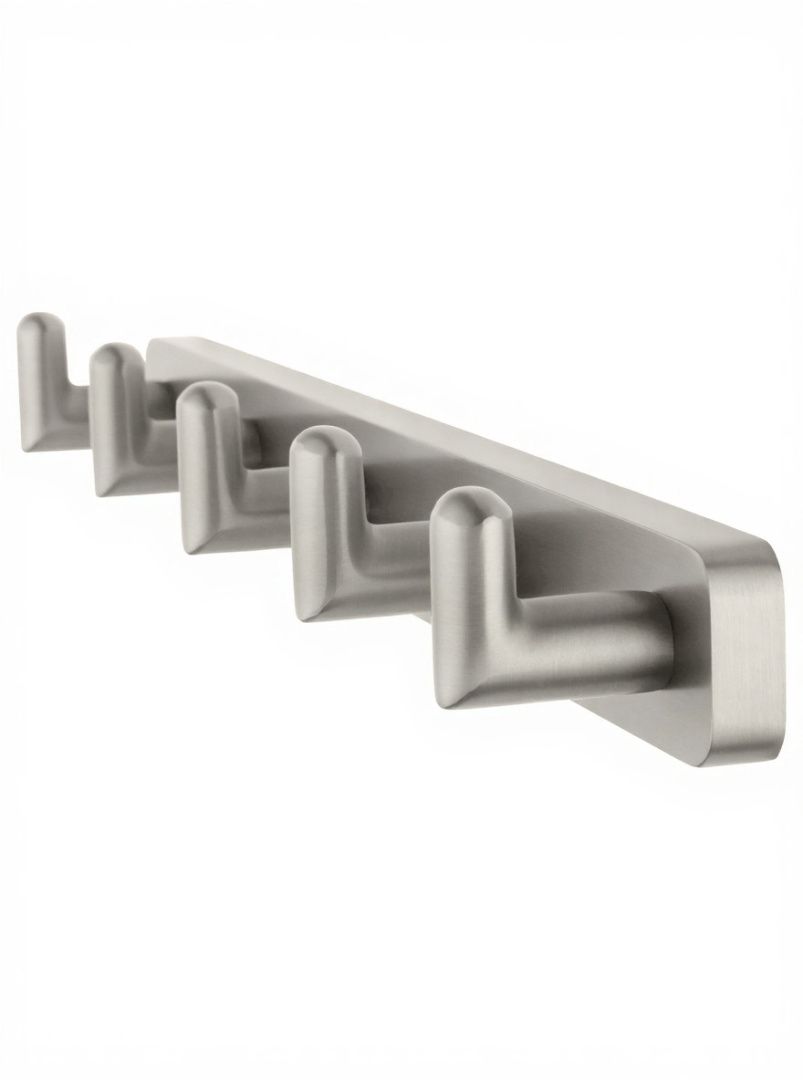 Приобрести вешалка с 5 крючками для ванной wonzon & woghand graffity, брашированный никель (ww-9355-bn)