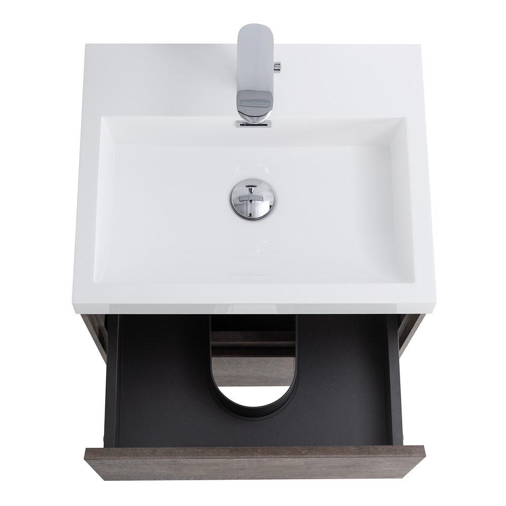 Приобрести belbagno тумба с раковиной pietra mini 50 см, подвесная stone, белая раковина