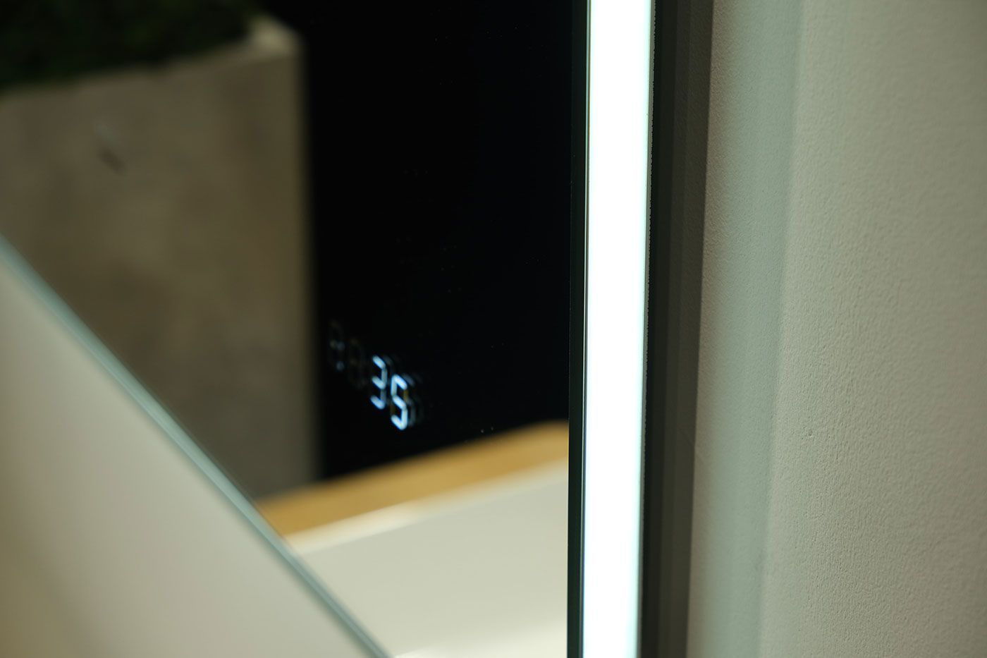 Приобрести jorno зеркало kvadro 60 см, с подсветкой, часы