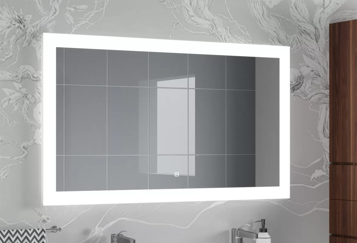 Приобрести continent зеркало с подсветкой relax 120х80 см, белое