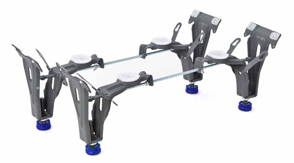 Приобрести ванна стальная loranto 170х70 см, белая в комплекте с ножками (85366)