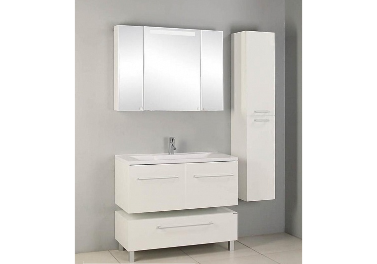 Приобрести тумба подвесная с раковиной акватон мадрид 100м см 1a126901ma010,1a70473kpr010, белый