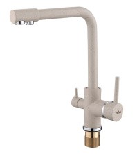 Смеситель для кухни ViEiR Kitchen 325 мм, с подключением к фильтру, бежевый V15002B