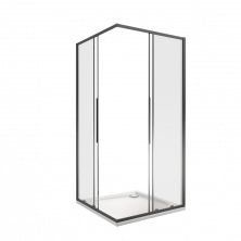 Bas Душевое ограждение IDEA CR 800х800х1950 мм, черная CR-80-C-B